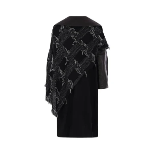 Double-Breasted Coat With Asymmetric Details