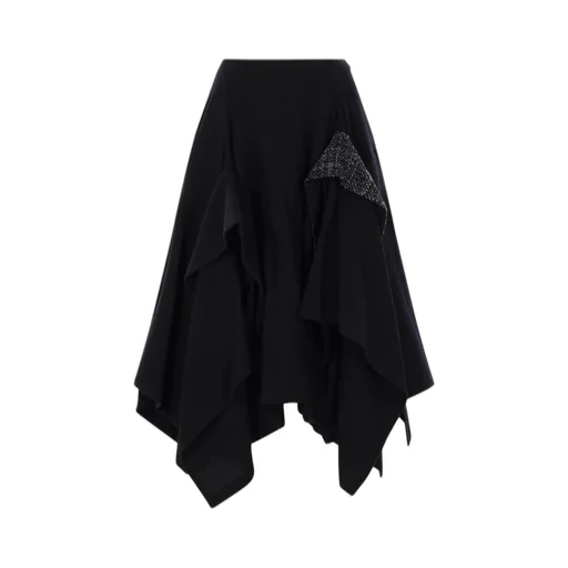 Asymmetric Ruffle Skirt