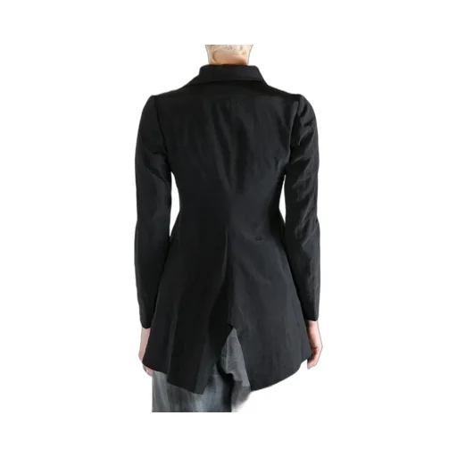 Asymmetric Ruffle Blazer