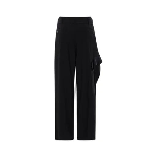 Wide-Leg Trousers With Asymmetric Detail