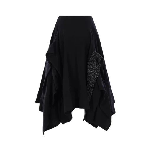 Asymmetric Ruffle Skirt