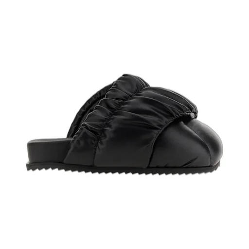 Padded Leather Slides