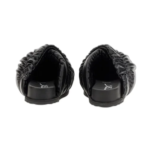 Padded Leather Slides