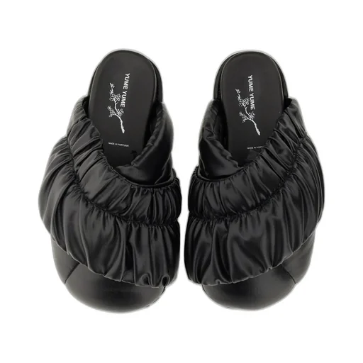 Padded Leather Slides