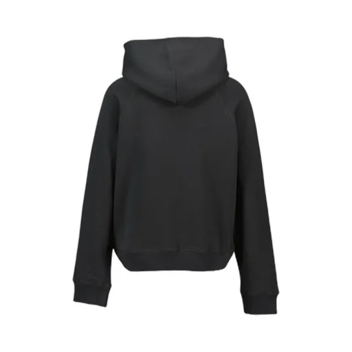 Hoodie With Rhinestone Heart And Wings Graphic