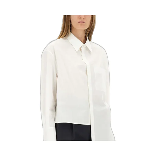 Asymmetric Poplin Shirt