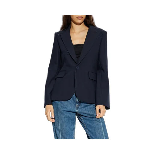 Single-Breasted Blazer With Star Embellishment