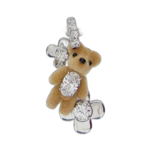 Teddy Bear Pendant Necklace