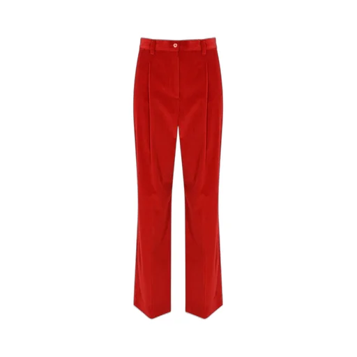 High-Waisted Corduroy Pants