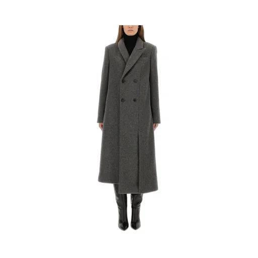 Double-Breasted Wool Coat