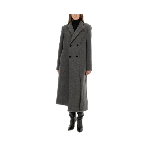 Double-Breasted Wool Coat