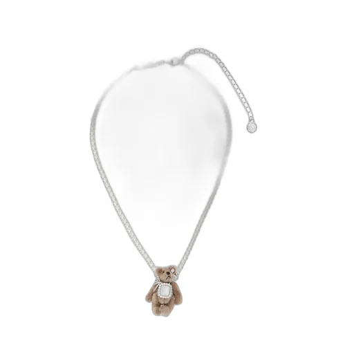 Teddy Bear Charm Necklace