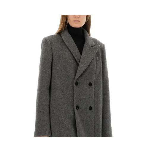 Double-Breasted Wool Coat