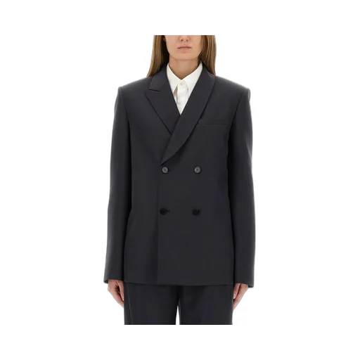 Double-Breasted Shawl Collar Blazer