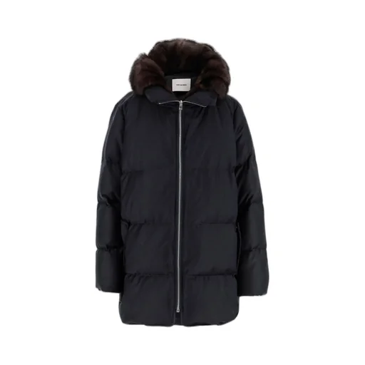 Puffer Coat With Fur Hood
