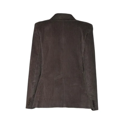 Double-Breasted Corduroy Blazer