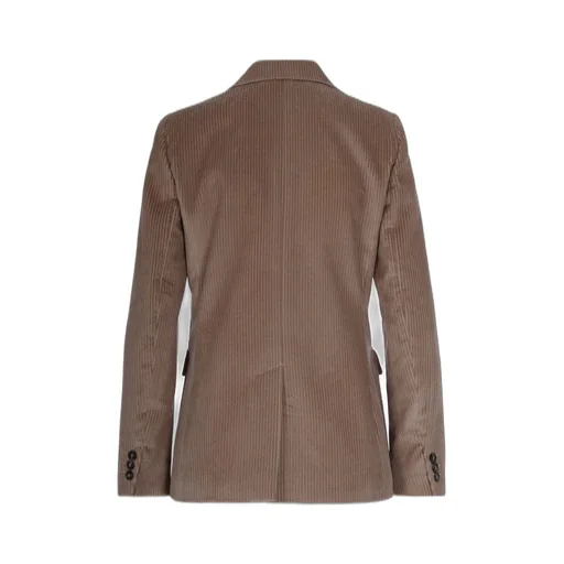 Double-Breasted Corduroy Blazer