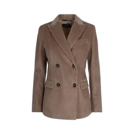 Double-Breasted Corduroy Blazer