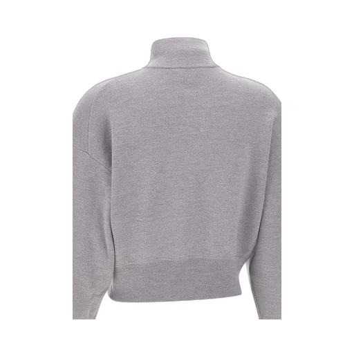 Cropped Half-Zip Sweatshirt