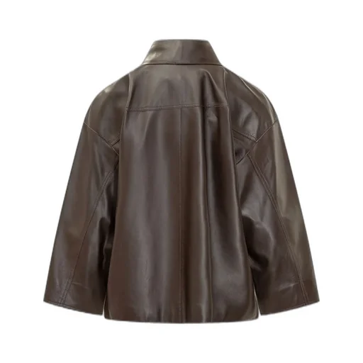 Leather Shirt Jacket