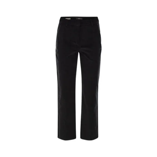 High-Waisted Corduroy Trousers