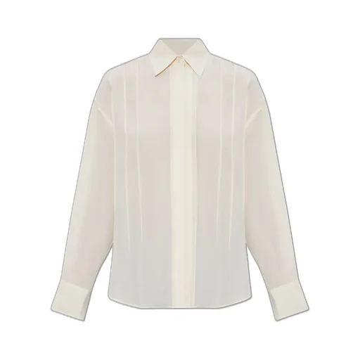 Pleated Silk Shirt