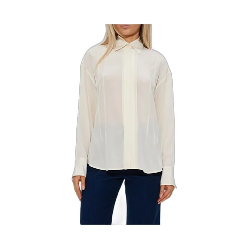 Pleated Silk Shirt