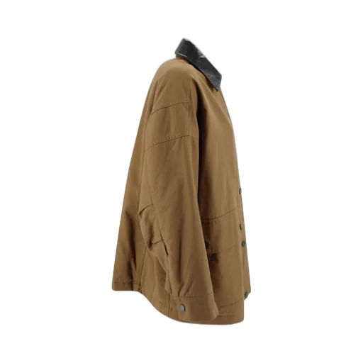 Oversized Cotton Twill Jacket