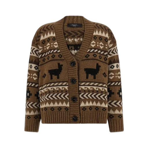 Cardigan With Alpaca Pattern