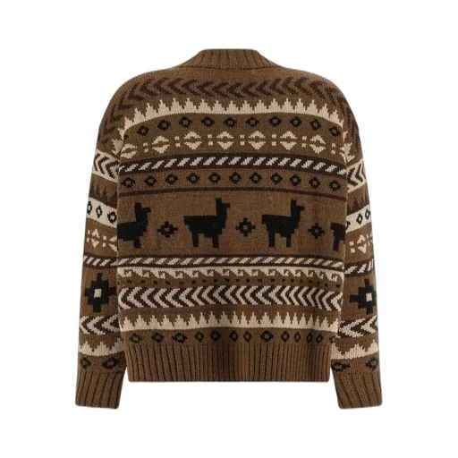 Cardigan With Alpaca Pattern