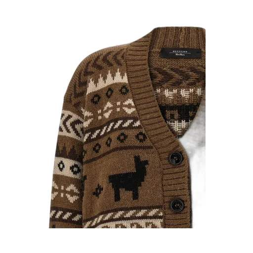Cardigan With Alpaca Pattern