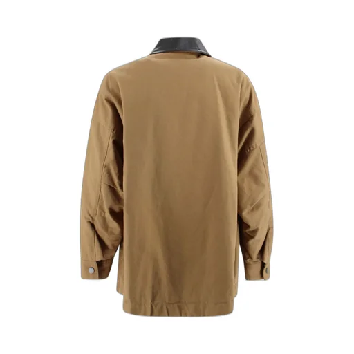Oversized Cotton Twill Jacket