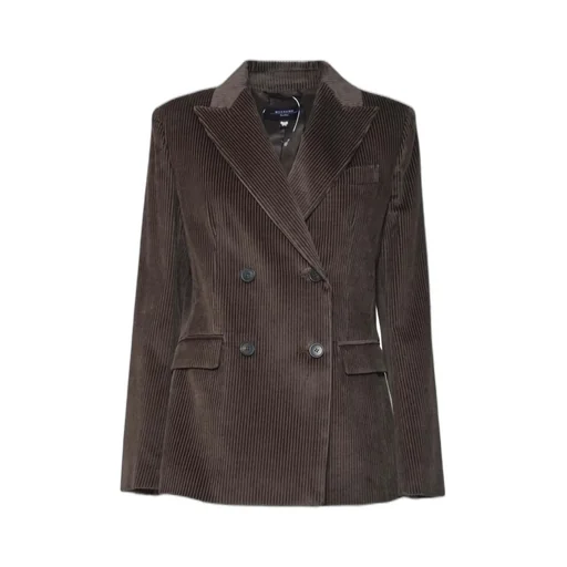 Double-Breasted Corduroy Blazer
