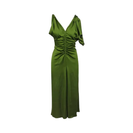 Asymmetrical Ruched Gown
