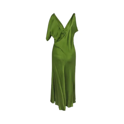 Asymmetrical Ruched Gown