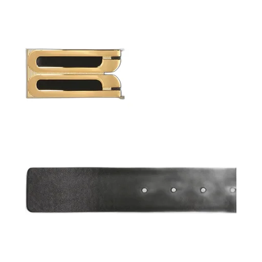 Belt With Logo Buckle