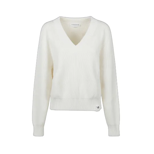 V-Neck Ribbed Sweater