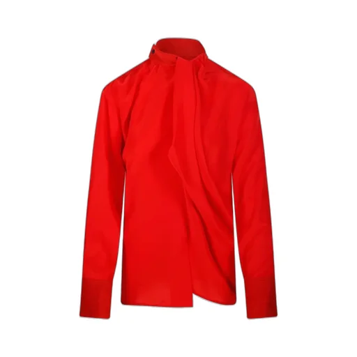 Draped High Neck Blouse