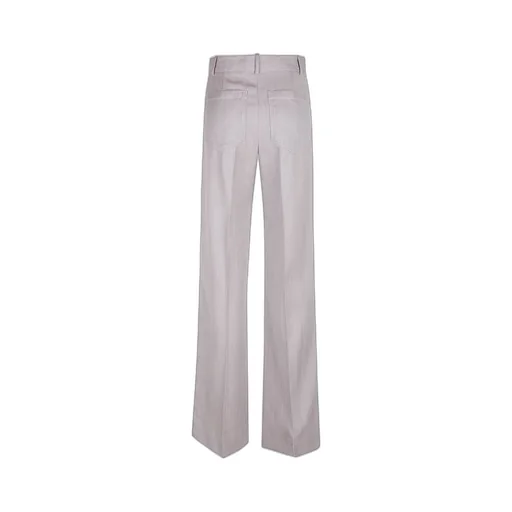 High-Waisted Flared Trousers