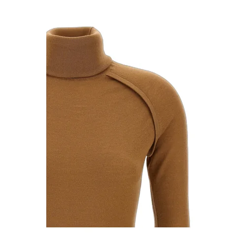 Turtleneck Sweater With Cut-Out Detail