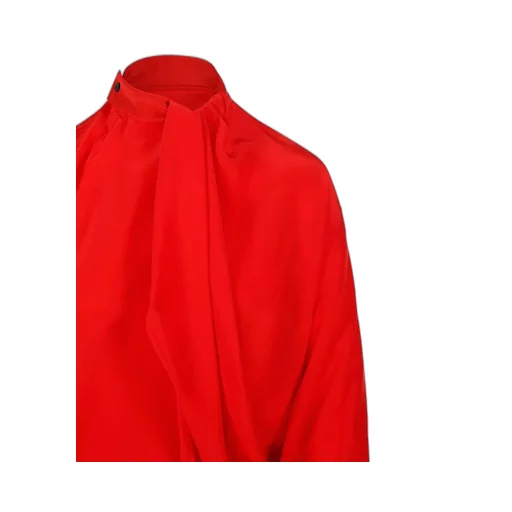 Draped High Neck Blouse