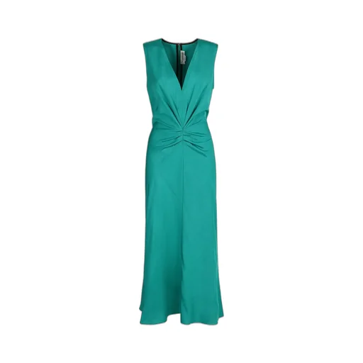 Twisted V-Neck Maxi Dress