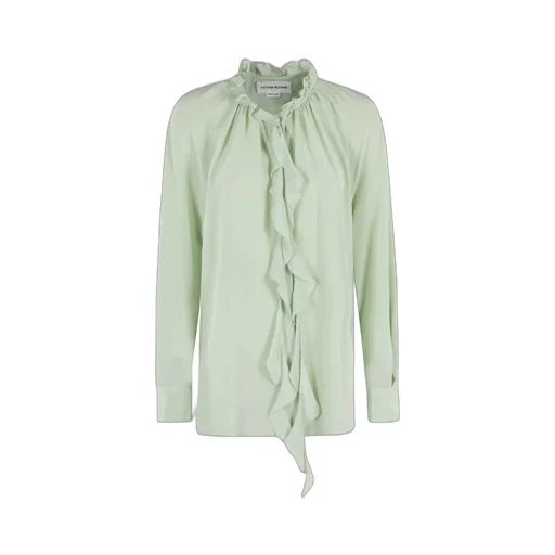 Ruffled Silk Blouse