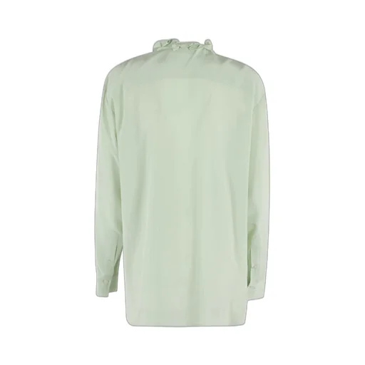Ruffled Silk Blouse