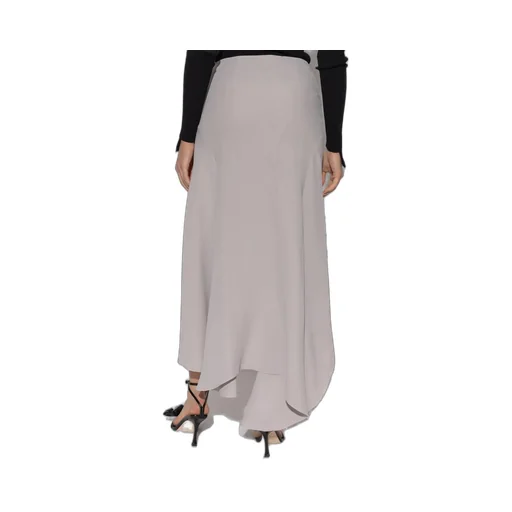 Asymmetric Hem Midi Skirt