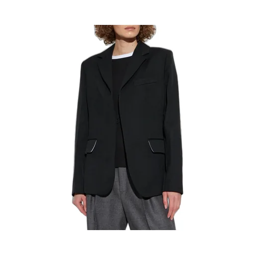 Single-Breasted Blazer With Chain Detail