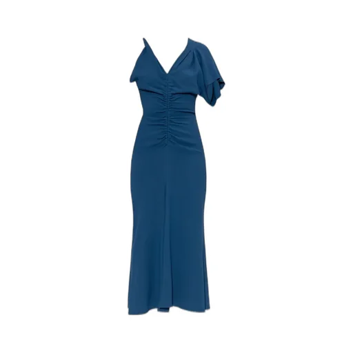 Ruched One-Shoulder Gown