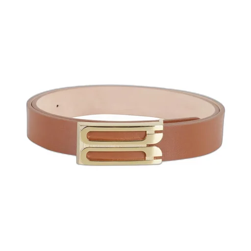 Belt With Logo Buckle