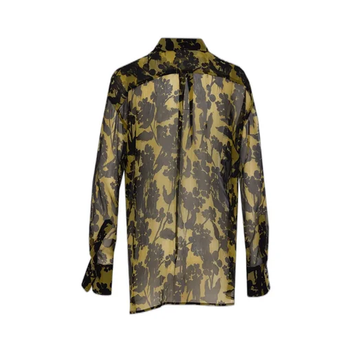 Floral Print Sheer Shirt