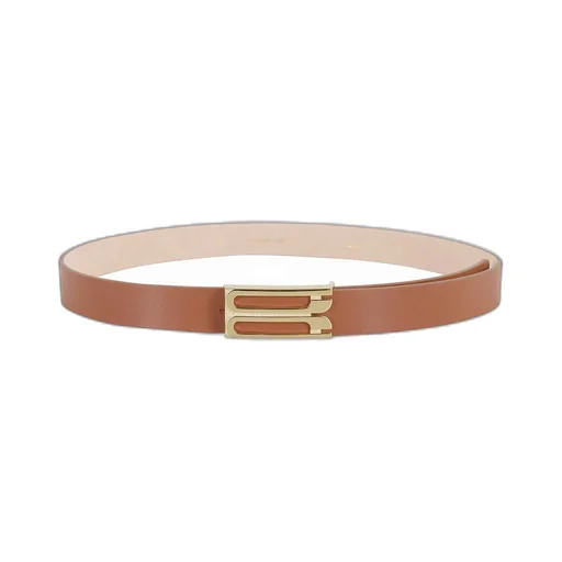 Belt With Logo Buckle